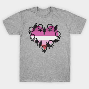 Lesbian Heart T-Shirt